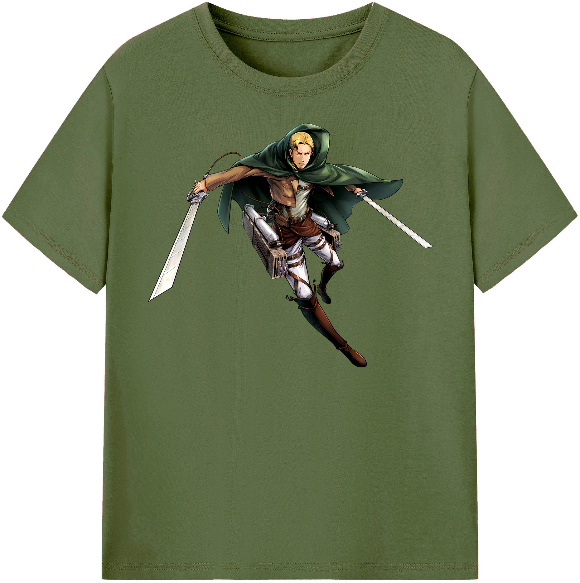 （画像用） 進撃の巨人 Attack on Titan 綿100％半袖Tシャツ（フロントプリント）